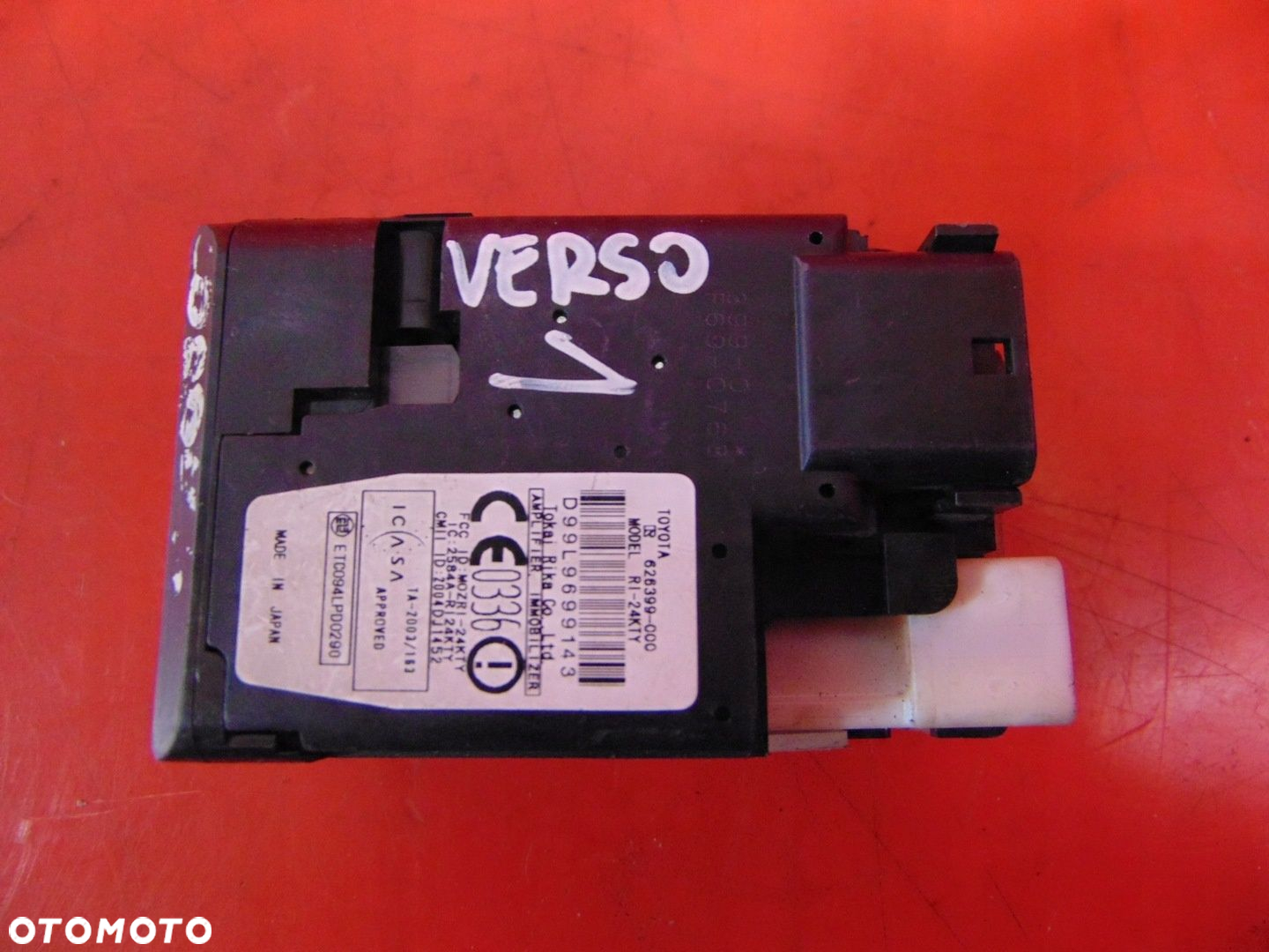 TOYOTA COROLLA VERSO 2 II PRIUS 2 II AURIS I STACYJKA CZYTNIK 626399-000 - 2