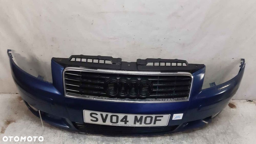 + ZDERZAK PRZÓD PRZEDNI DO AUDI A3 8P NIEBIESKI BŁĘKITNY LZ5C HALOGENY WGNIOT !!! - 5