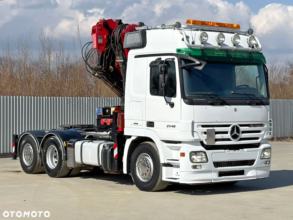 Mercedes-Benz ACTROS 2548 * CIĄGNIK SIODŁOWY + HMF 3622 K4 ( B2 ) + PILOT * 6x2 - 3