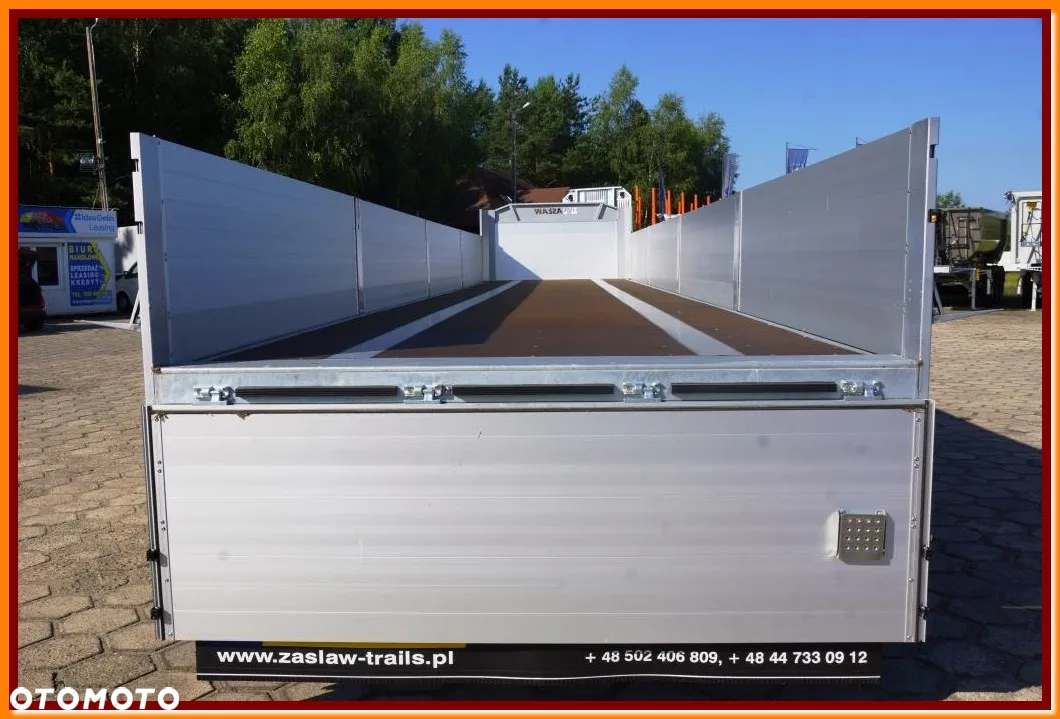 Zaslaw Pokład 13,60 m, MOCNA KRATOWNICA, burty aluminiowe !!! - 12