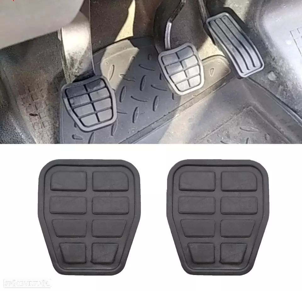 Conjunto Capas Borracha Pedais Volkswagen Golf 2 3 Seat Ibiza Caddy - 3 peças - 2