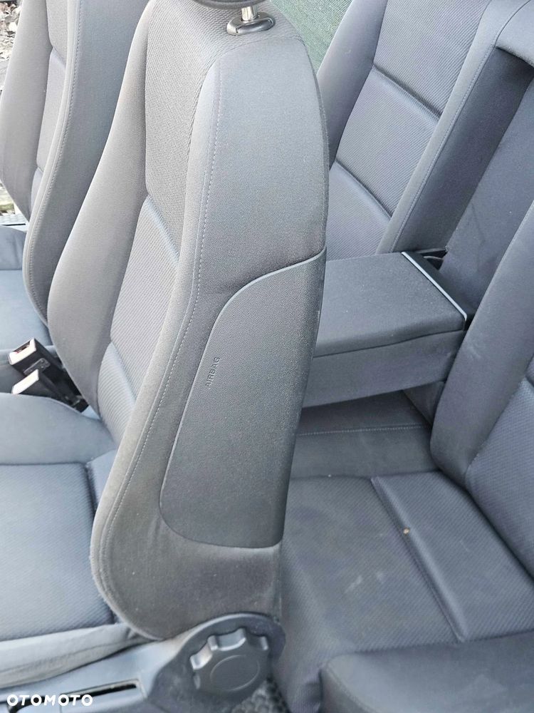 Fotele Fotel Kanapa Składana Welur Czarny Soul Podłokietnik Audi A4 B6 B7 Sedan Kombi Komplet - 9
