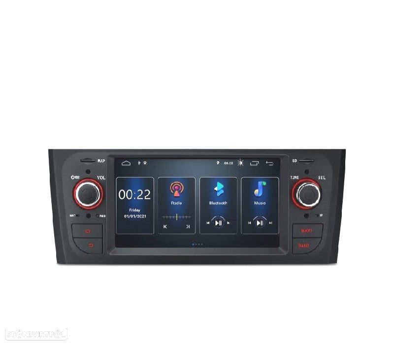 AUTO RÁDIO GPS ANDROID 13 PARA FIAT GRANDE PUNTO LINEA - 4