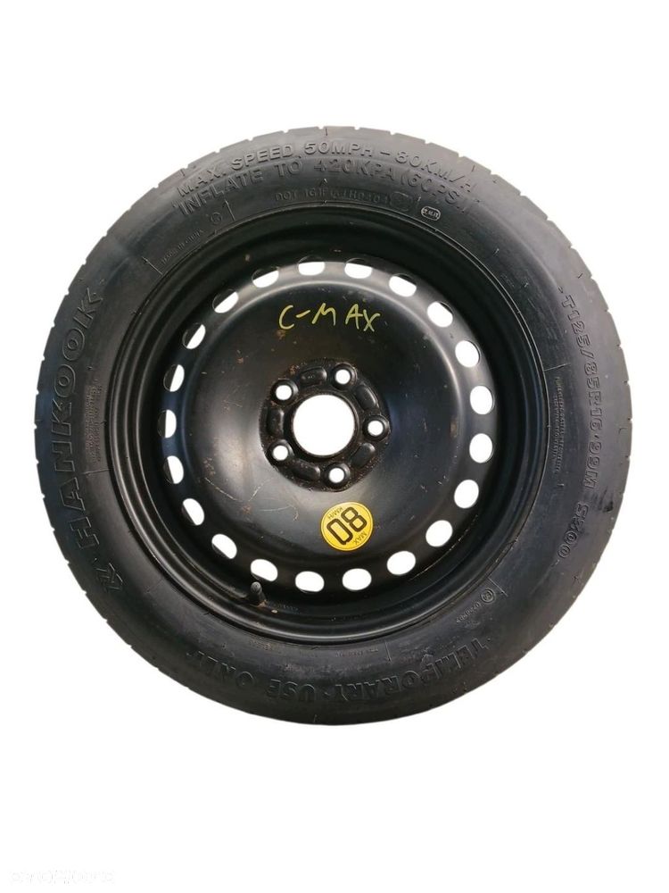 koło zapasowe dojazdowe 125/85/r16 ford c-max mk1 - 1