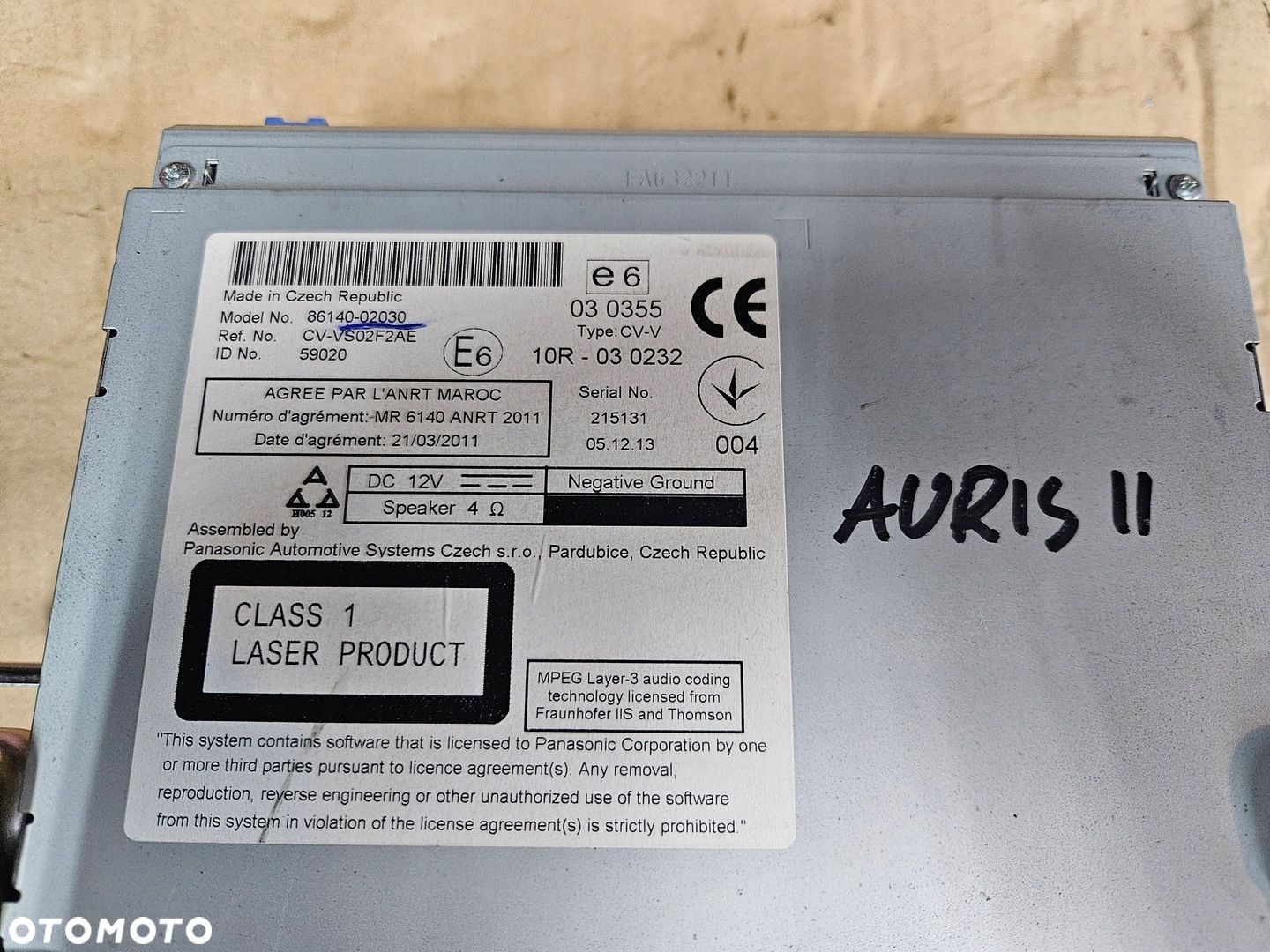 TOYOTA AURIS II 13-15 RADIO NAWIGACJA 59020 - 2