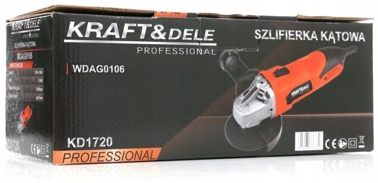 Szlifierka kątowa sieciowe KraftDele 1200 W 230 V - 9