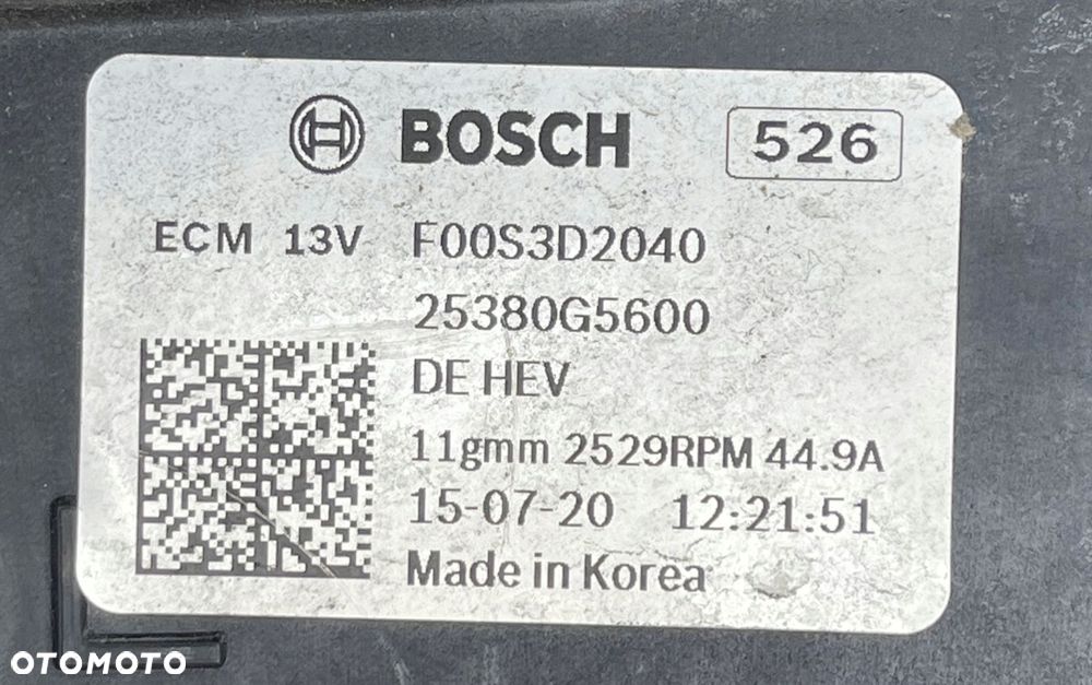 HYUNDAI IONIQ KIA NIRO HYBRID WENTYLATOR CHŁODNICY 25380G5600 - 6