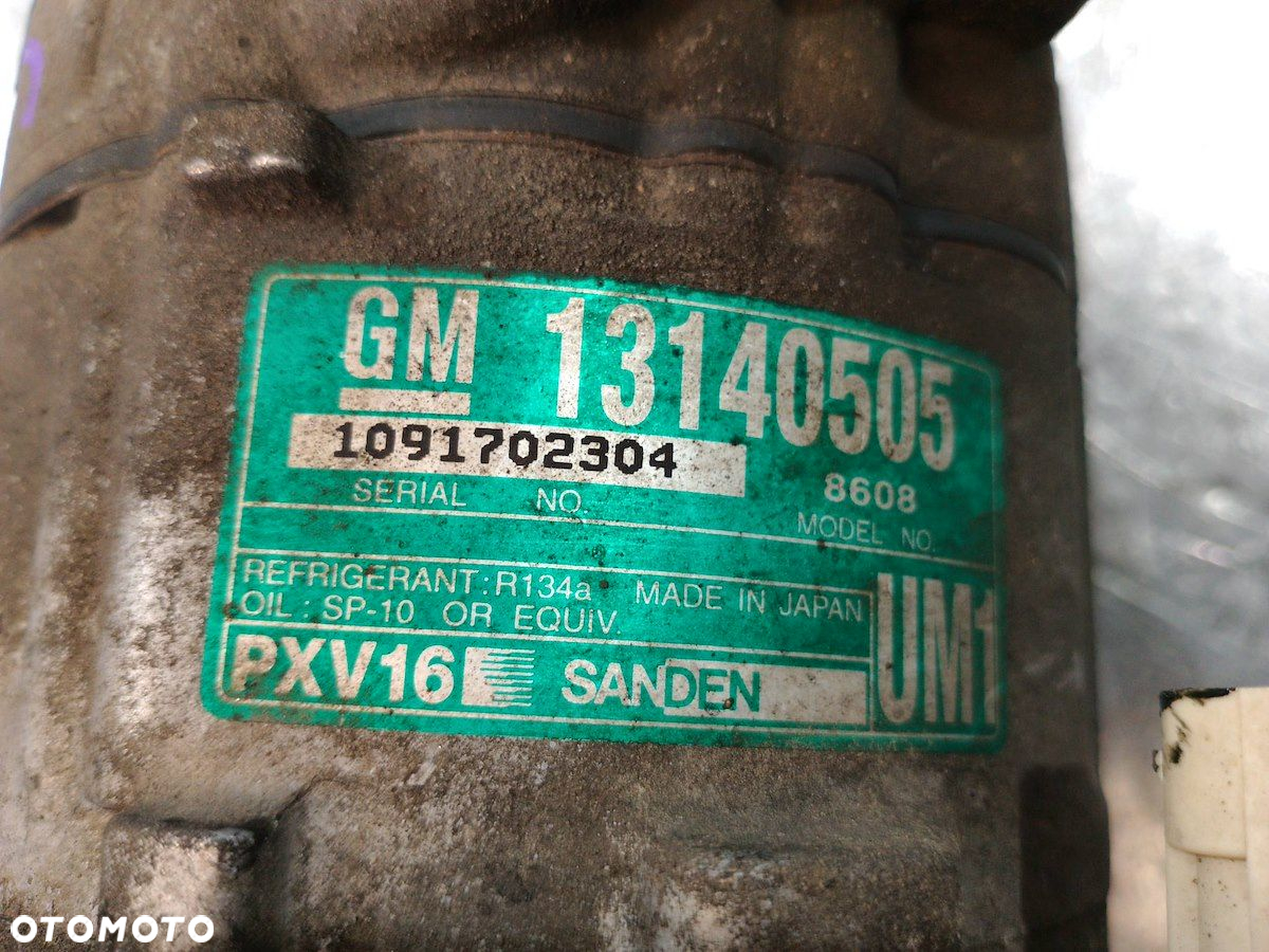 POMPA, SPRĘŻARKA KLIMATYZACJI OPEL VECTRA C 13140505  PXV16  R134A 2.2 DTL - 6