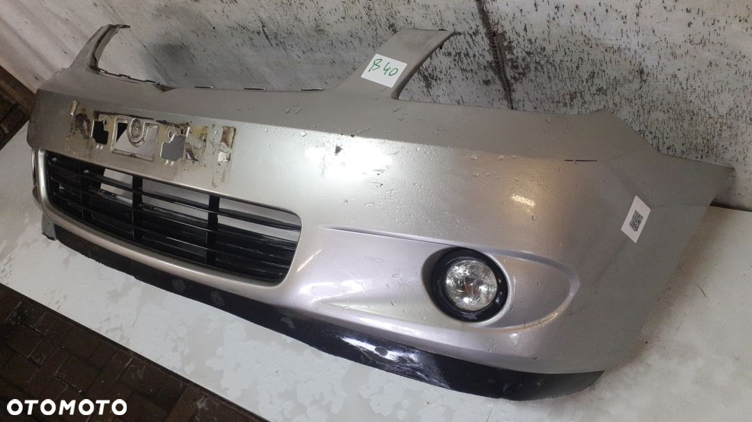 ^ ZDERZAK PRZÓD PRZEDNI DO TOYOTA COROLLA VERSO LIFT FL HALOGENY 1C0 SREBRNY - 3