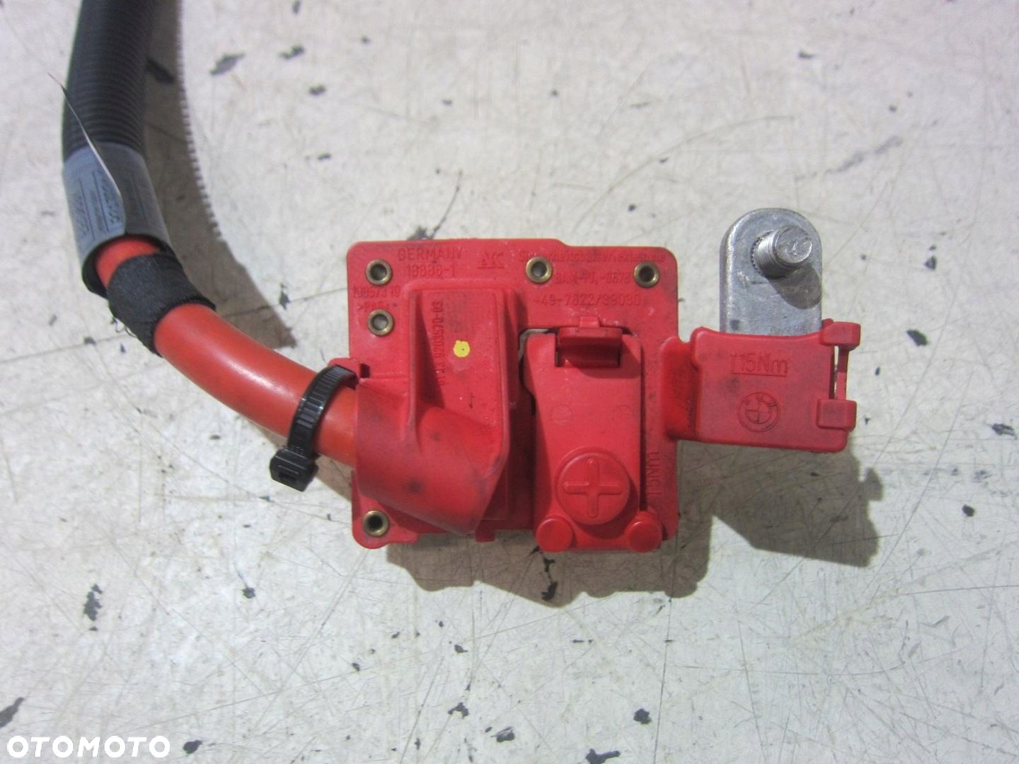 BMW X5 E70 X6 E71 KABEL PLUSOWY KLEMA NABÓJ KLEMA PIROTECHNICZNA  9217004 - 2
