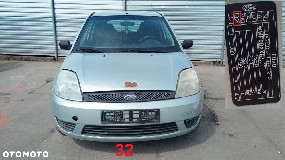 Tylko Części Ford Fiesta mk6 1.4 TDCI F6JA 68KM 50kW 01r-05r 3D lakier 32 - 1