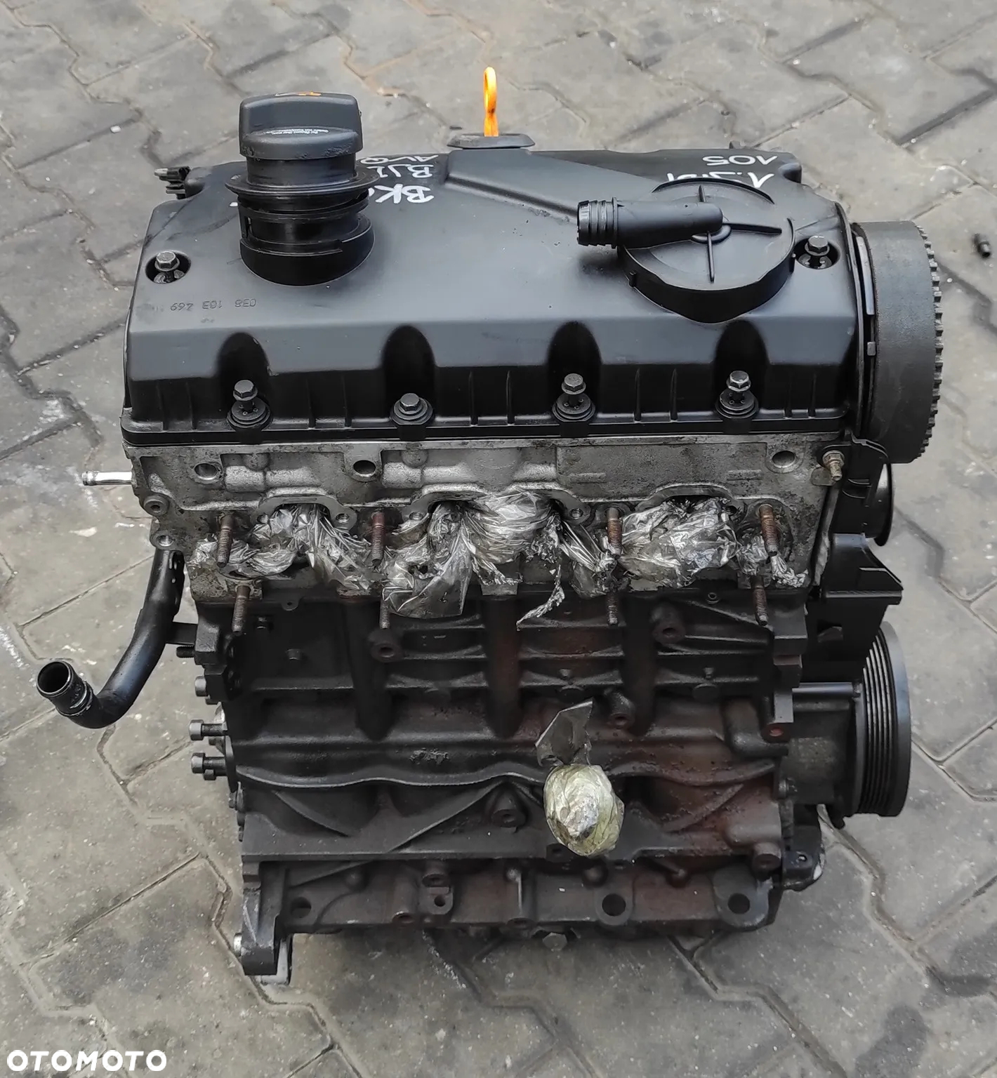 SILNIK SŁUPEK VW AUDI SEAT SKODA 1.9 TDI 105 KM 196TYS BJB BKC BXE BRU AVQ BXF WYSYŁKA !!!!!! - 2