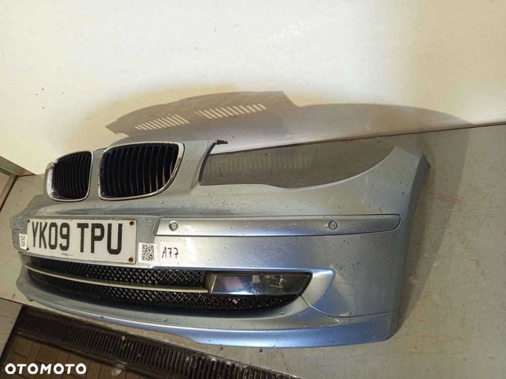 + ZDERZAK PRZÓD PRZEDNI BMW SERIA 1 I E87 LIFT FL BLUE WATER BŁĘKITNY PDC CZUJNIKI HALOGENY - 3