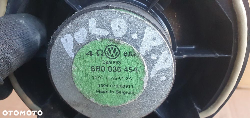Głośnik drzwi prawy przód przedni VW Polo V 6R 6R0035454 - 6