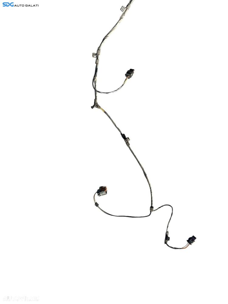 Cablaj Instalatie Electrica de pe Bara Spoiler Fata pentru Proiectoare Ceata Senzor Temperatura 4 Senzori Parcare PDC Parktronic Volkswagen Touareg 7P 2010 - 2014 Cod 7P6971095L [B4656] - 7