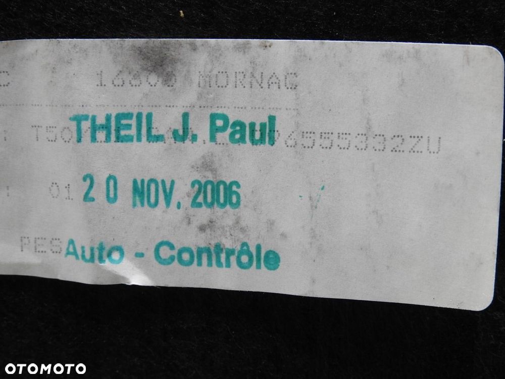 TAPICERKA BAGAŻNIKA PRAWY TYŁ PEUGEOT 307 LIFT - 8