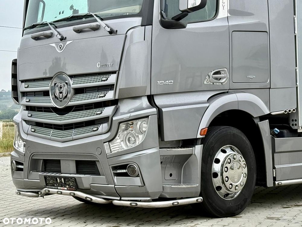 Mercedes-Benz ACTROS 1840 / FIRANKA / 20 EUROPALET / EURO 6 / JEDYNY TAKI / GRIZZLY / SUPER STAN / SERWISOWANY / 2015 ROK / SYPIALKA - 12