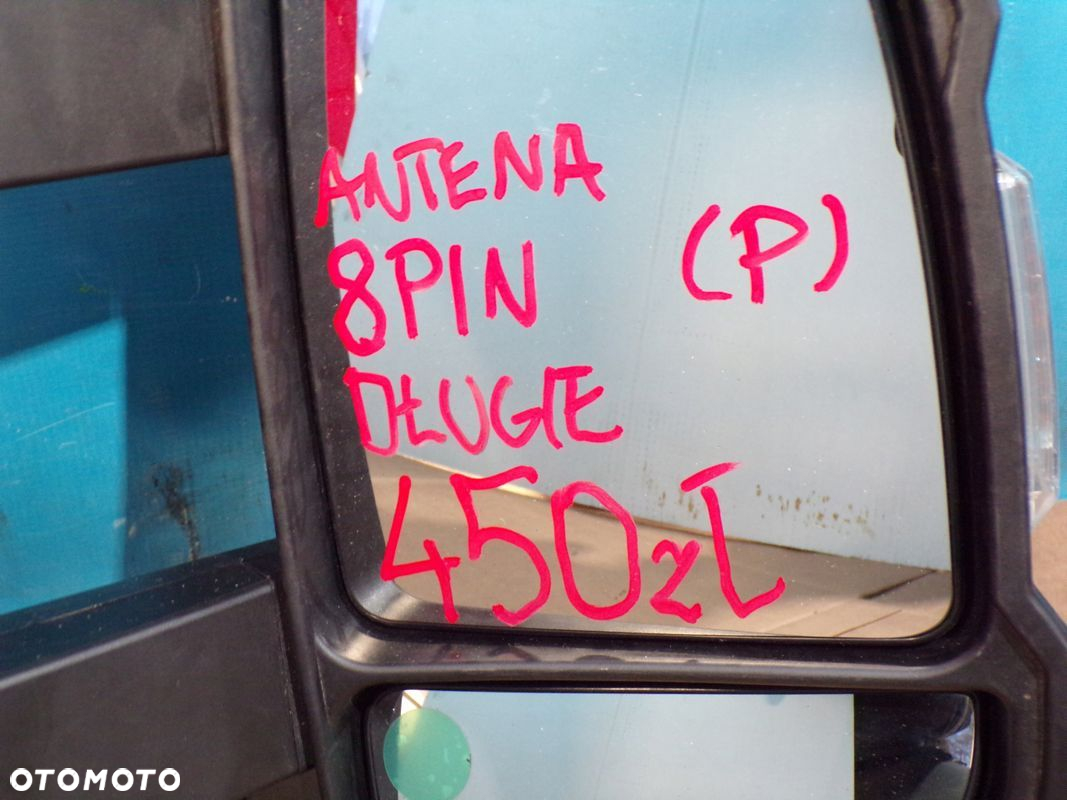DUCATO BOXER JUMPER lusterko PRAWE elektryczne 8 PIN antena DŁUGIE ORYGINAŁ - 2