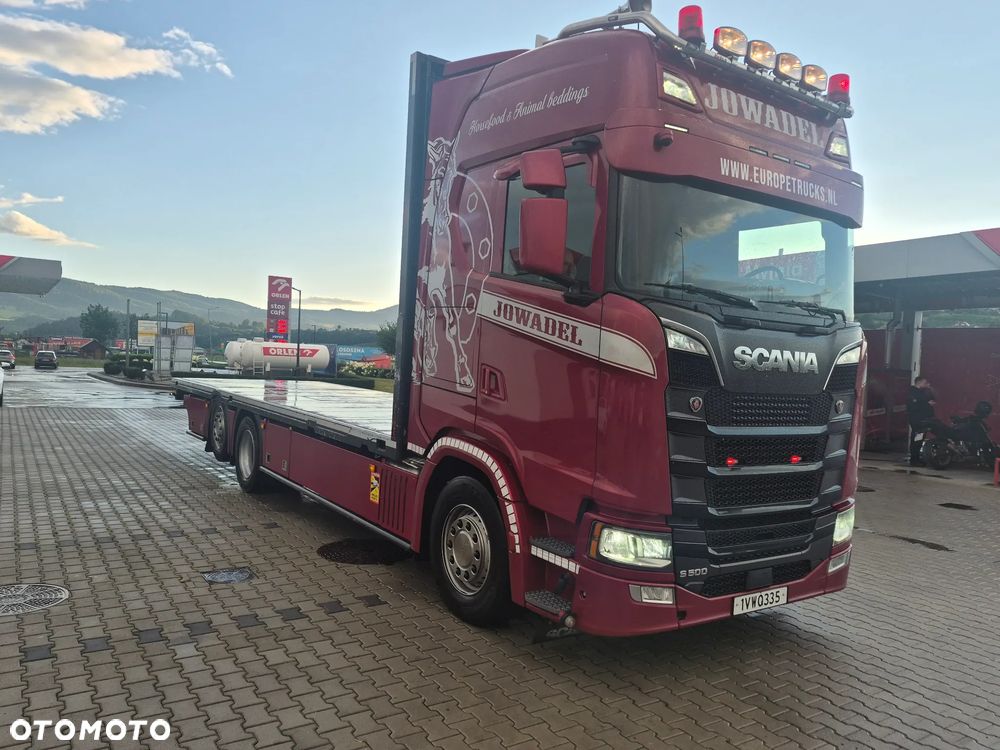 Scania S 500 specjalistyczny , Laweta Platforma hydrauliczna - 4