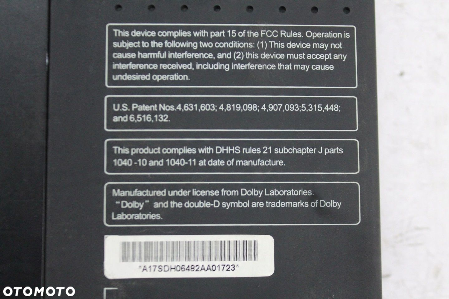 EKRAN MONITOR DVD ZESTAW UCHWYT 4L0064700 AUDI Q7 4L 05-09 - 6