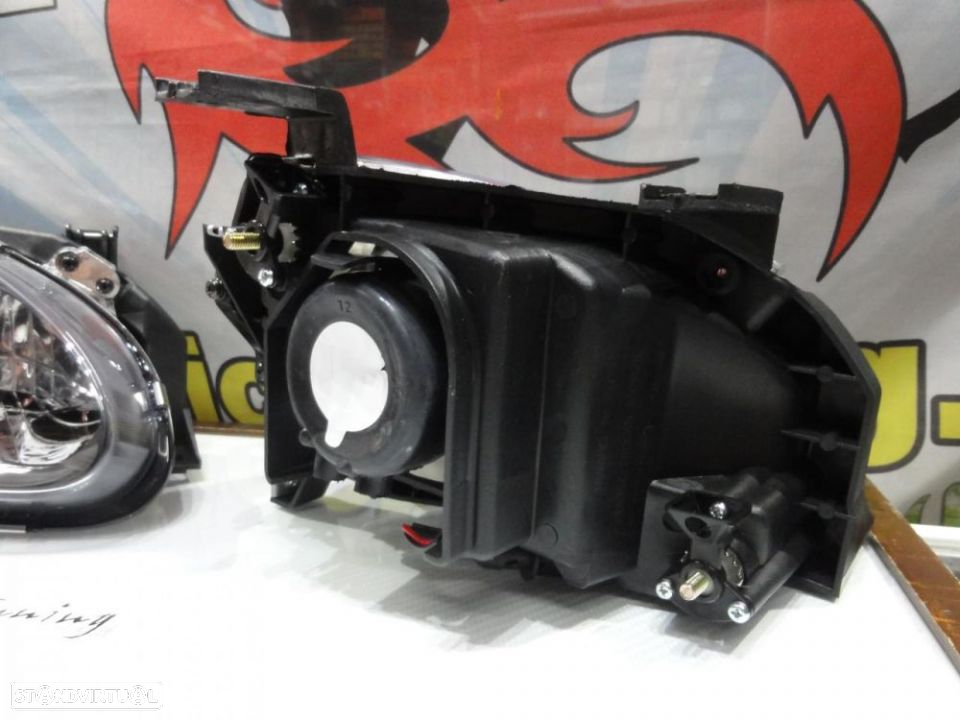 Faróis frontais com lâmpadas HOD 5000k para Honda crx del sol 92-97 Fundo preto JDM look - 9