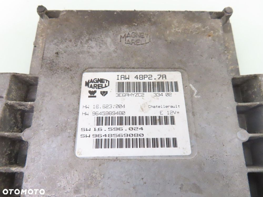 STEROWNIK PEUGEOT 206 1.1 IAW48P27A 9648569080 - 2