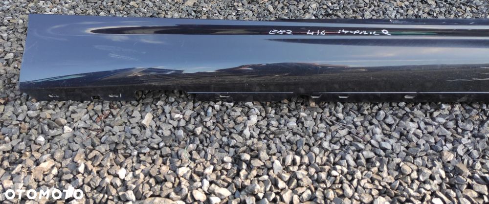LISTWA PROGOWA LEWA PRAWA KOMPLET M PAKIET BMW E81 E82 E88 416 CARBONSCHWARZ - 6