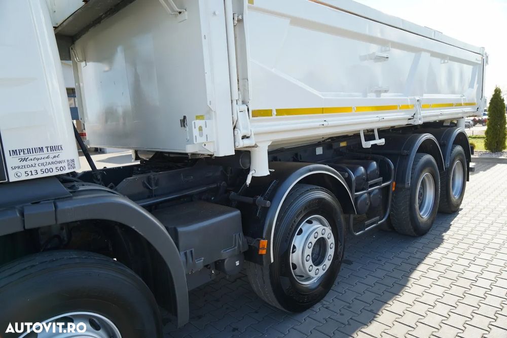 Scania P 380 / 8x4 / BASCULATOR / HIDRODOXY SIDE / BORDMATIC / IMPORTAT / SARCINĂ UTILĂ: 18.500 kg - 19