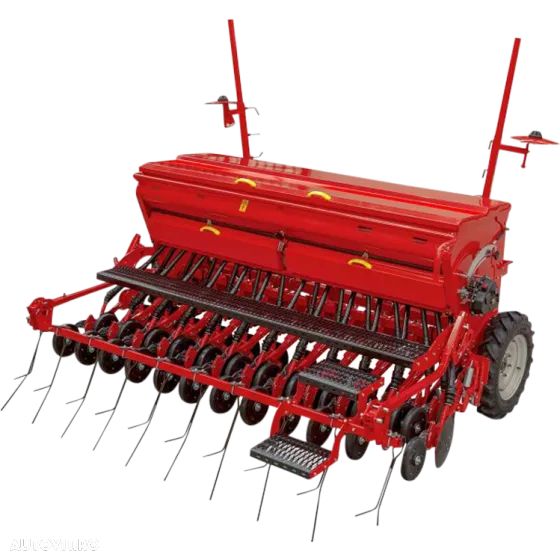 Bufer Semanatoare universala de plante paioase Bufer, 3.5 m, simplu disc, 28 randuri, cu fertilizare, produs nou, stoc Ploiesti, matricola 2023 - 3