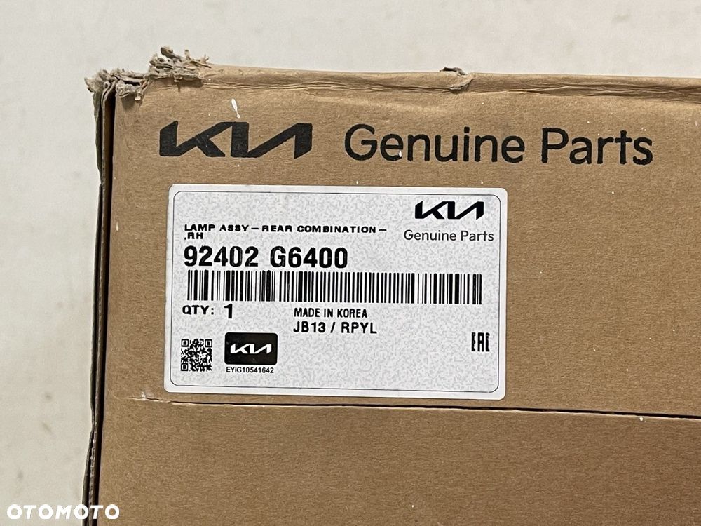 ORYGINALNA LAMPA  TYLNA PRAWA KIA KIA PICANTO III 3 GT LIFT 20-23 92402-G6400 - 6