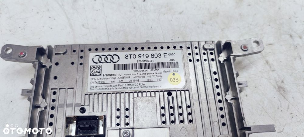 WYŚWIETLACZ MMI AUDI A4 B8 A5 Q5 8T0919603E - 5