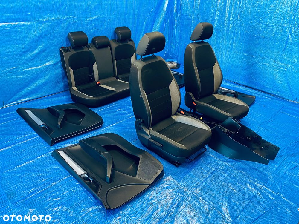 FOTEL FOTELE KANAPA BOCZKI TAPICERKA PODŁOKIETNIK TUNEL WNĘTRZE  SKODA RAPID SPACEBACK LIFT 17R KOMPLET EUROPA - 2