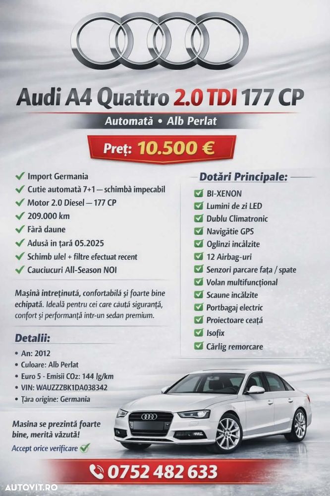 Audi A4 2.0 TDI DPF quattro S tronic Ambiente - 2