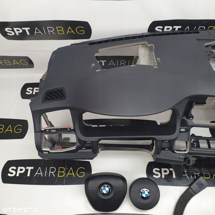 BMW F07 5GT DESKA ROZDZIELCZA KONSOLA KOKPIT PULPIT PODUSZKI AIRBAG AIR BAG NAPINACZE KIT SET - 2