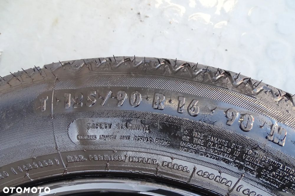 MERCEDES C KLASA W204 KOŁO DOJAZDOWE ZAPASOWE 3.5Bx16 2044000302 - 4