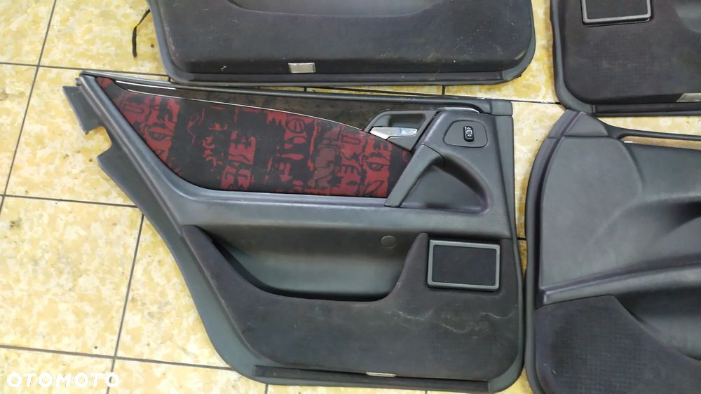 BOCZKI DRZWI KOMPLET SKÓRA DEKOR MERCEDES W211 - 3