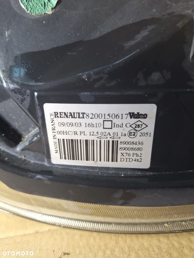 RENAULT KANGO LIFT  lampa lewa lub prawa przód  8200150617 - 3