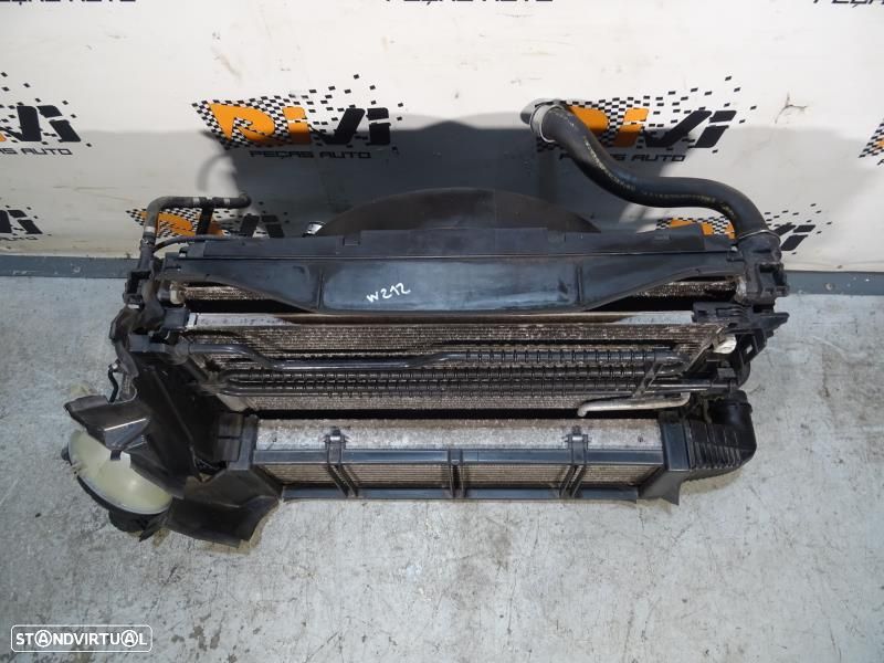 Pack de Radiadores Mercedes E Class W212 CDI - Radiador da Água / AC / IC - Intercooler / Termoventilador / Reservatório de Àgua - 2