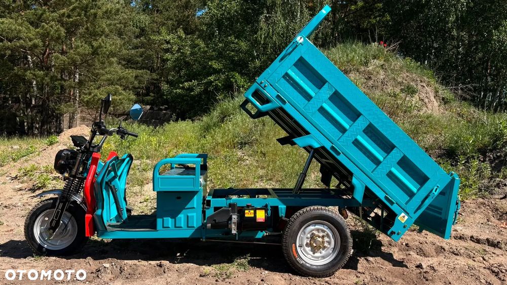 Elektryczny pojazd trójkołowy transportowy  E-TUK Caset 1 Cargo TUK TUK hydrauliczny kiper, wozidło - 2