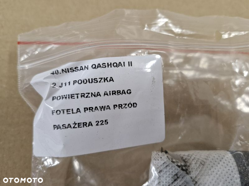 NISSAN QASHQAI II 2 J11 PODUSZKA POWIETRZNA AIRBAG FOTELA PRAWA PRZÓD PASAŻERA - 6