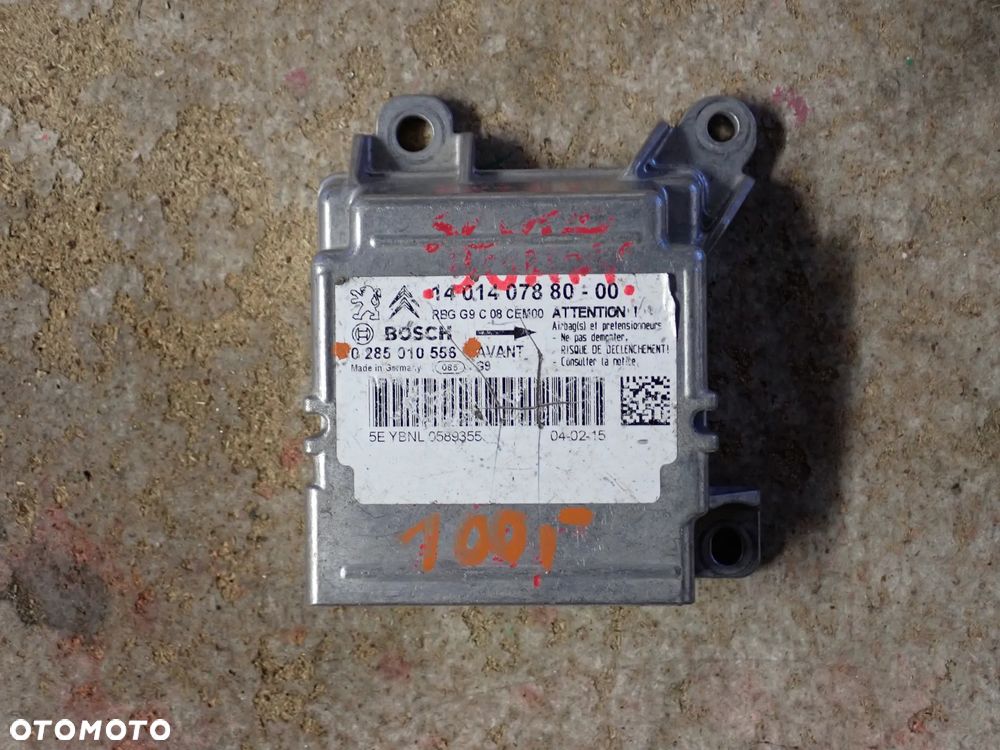 PEUGEOT EXPERT 2010 KOMPUTER AIRBAG 0285010556 - 2