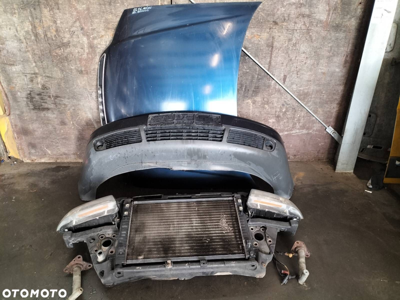 KOMPLETNY PRZÓD MASKA ZDERZAK LAMPY PAS PRZEDNI AUDI A6 C5 LZ5T - 1
