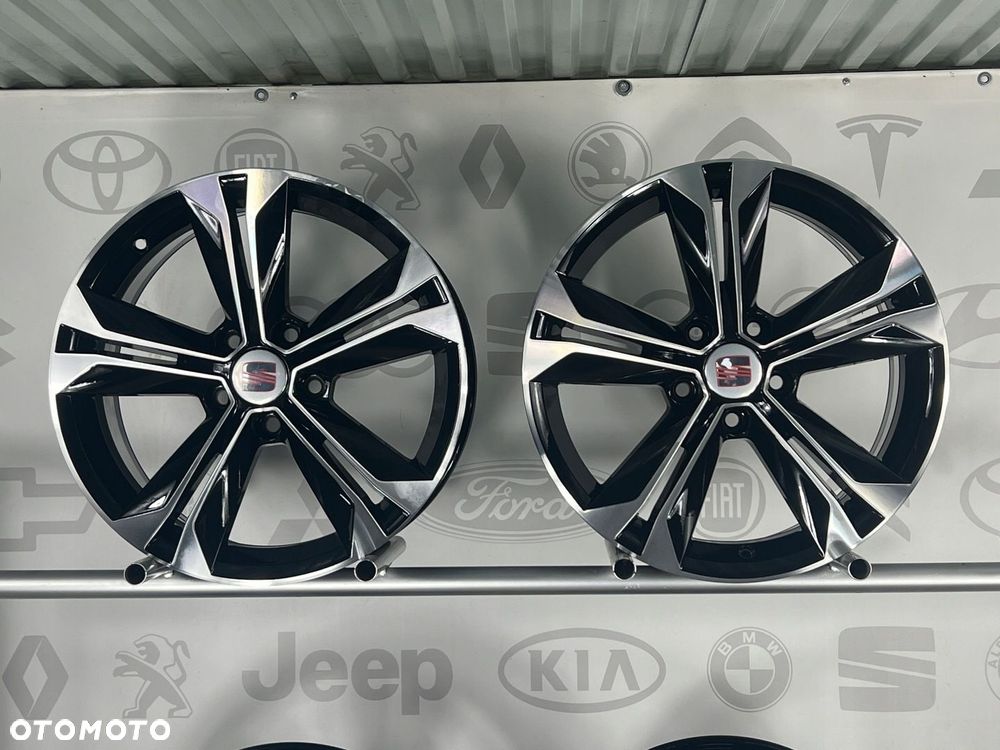 FELGI ALU SEAT ALHAMBRA 7N5 LEON ATECA 17 5X112 ET39 ORYGINALNE - 4