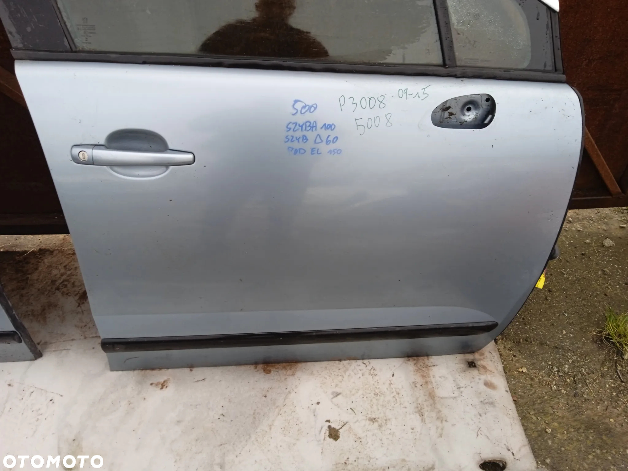 DRZWI PEUGEOT 3008/5008 PRAWE PRZEDNIE 09-16 SZYBA PODNOŚNIK ELEKTRYCZNY ZAMEK - 3