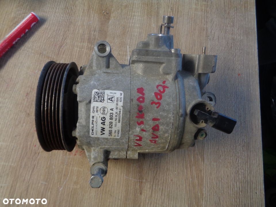 VW AUDI SKODA SPRĘŻARKA KLIMATYZACJI 5N0820803A - 1