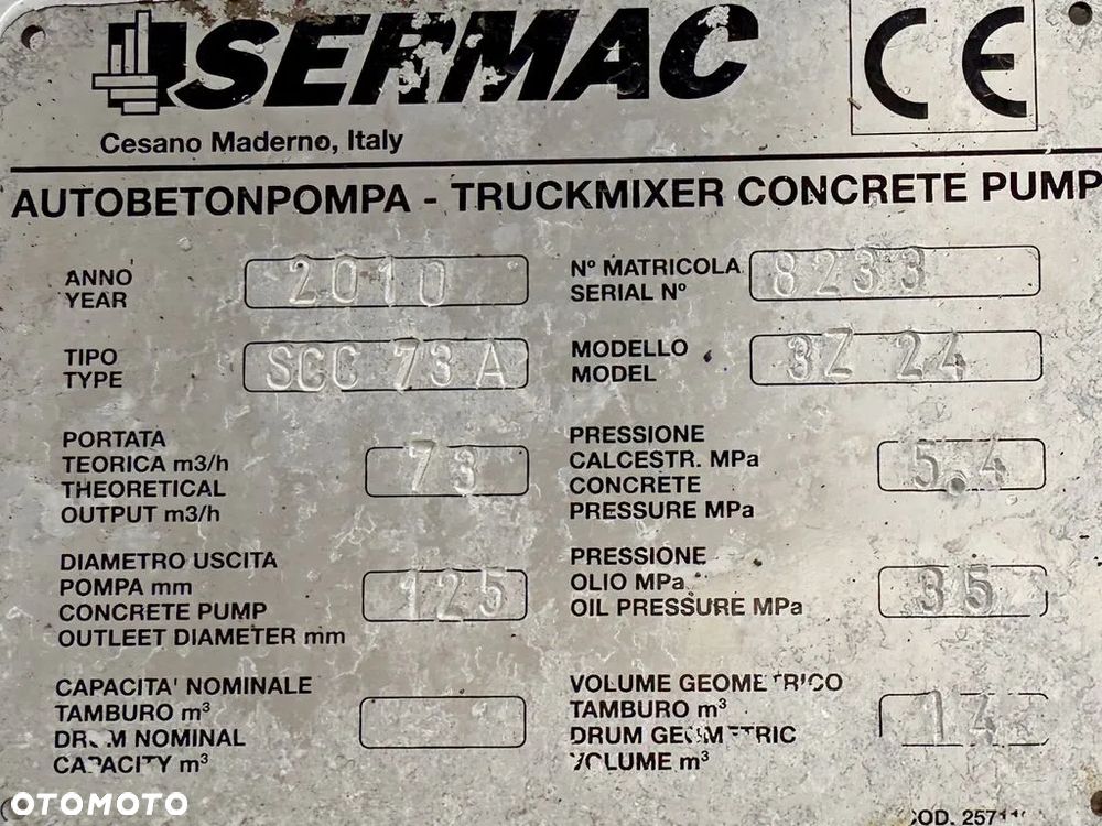 Mercedes-Benz ACTROS 3241 * POMPOGRUSZKA 24 m / 8x4 - 8