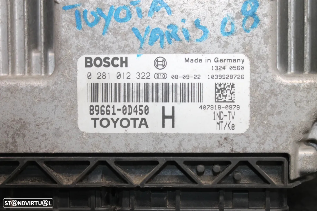 CENTRALINA DO MOTOR TOYOTA YARIS - 2