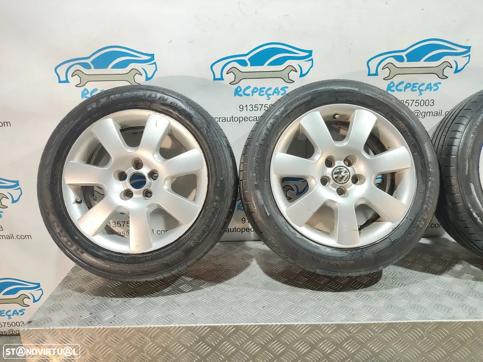- Jantes 16 Borbet Originais VW Volkswagen New Beetle 6,5J ET42 5x100 - 5