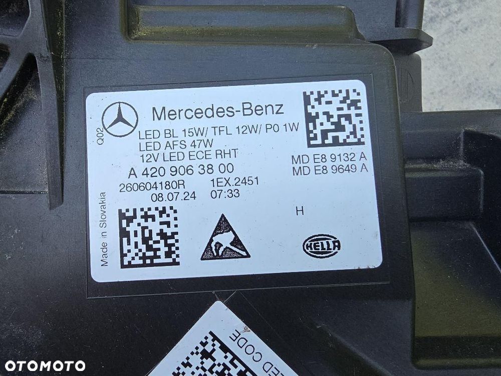 MERCEDES CITAN 2 II 420 Lampa lewa przód Full Led Performance A4209063800 - 13