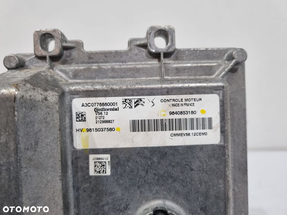 PEUGEOT CITROEN OPEL 1.2 STEROWNIK SILNIKA 9840853180 9815037580 - 4
